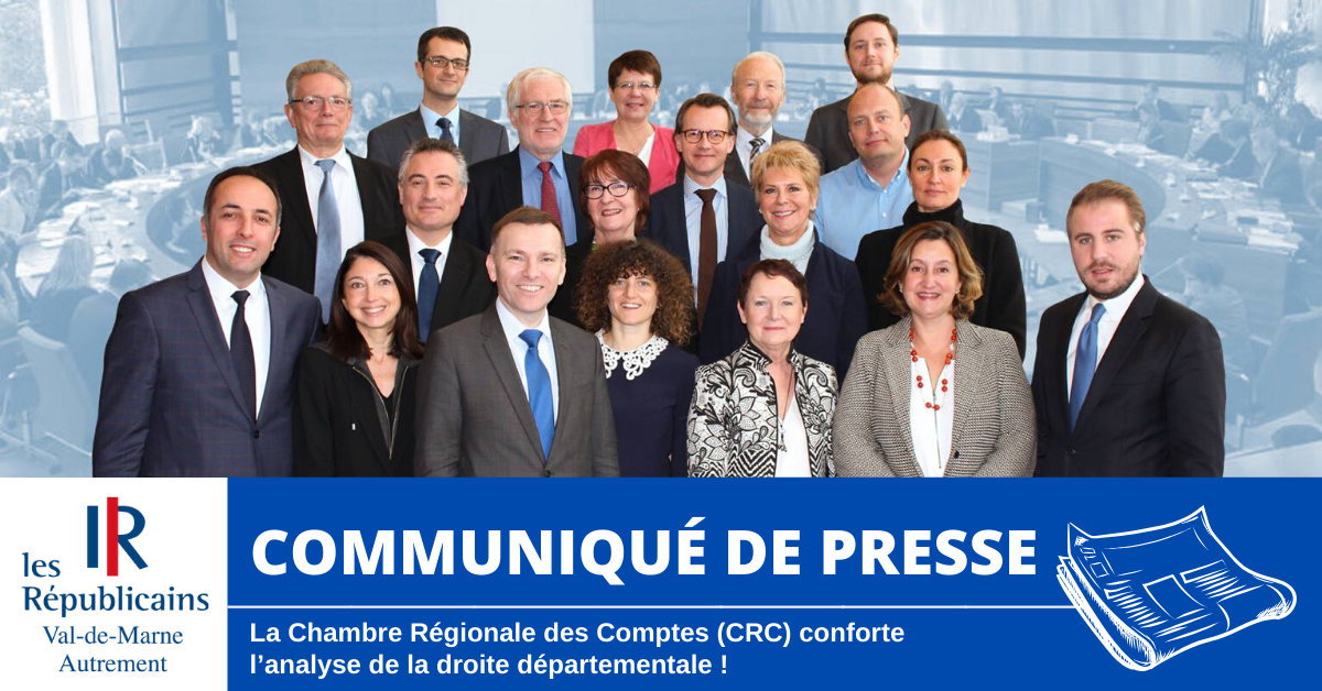 La Chambre Régionale des Comptes (CRC) conforte l’analyse de la droite départementale !