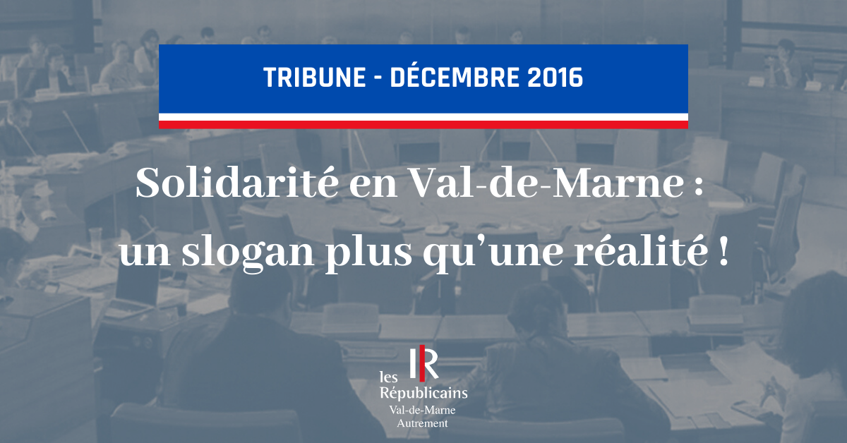 Solidarité en Val-de-Marne : un slogan plus qu’une réalité !