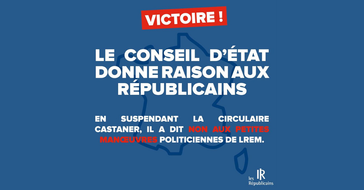 Suspension de la circulaire Castaner : victoire pour LR